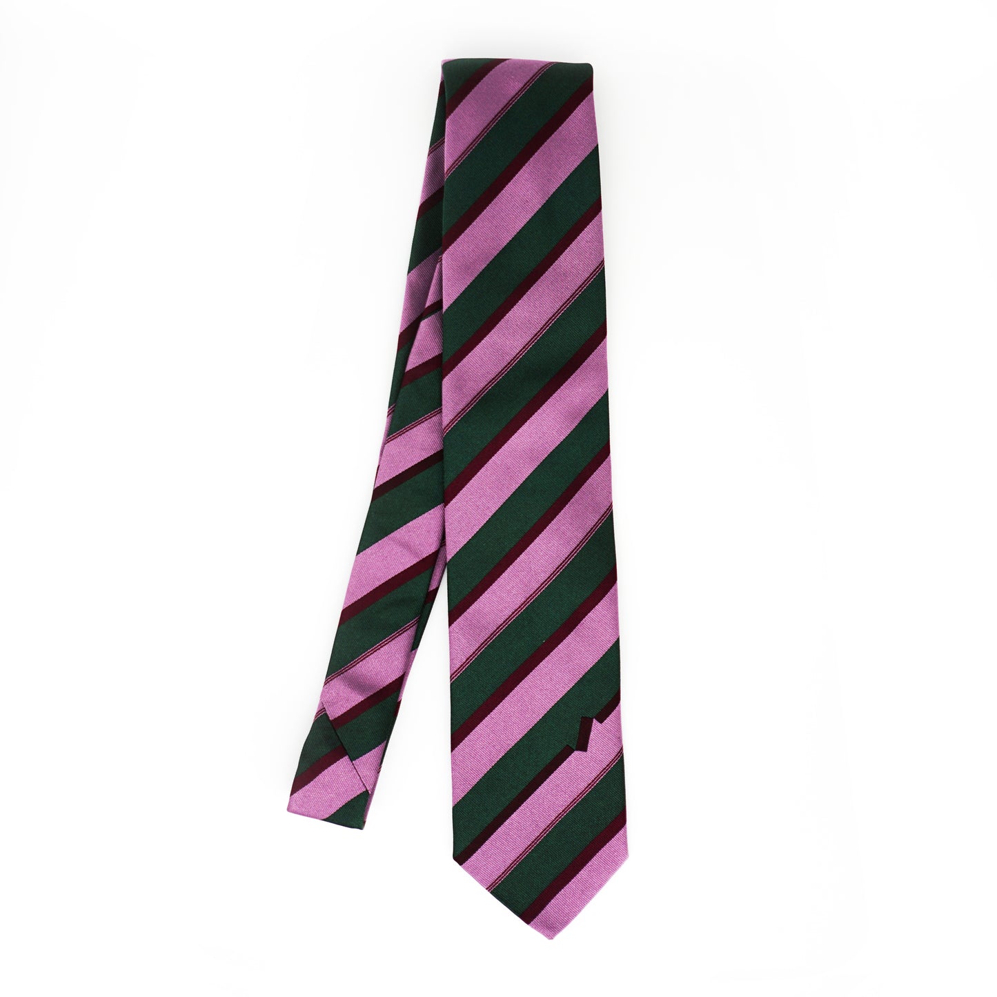 Accent Tie - Green/Pink