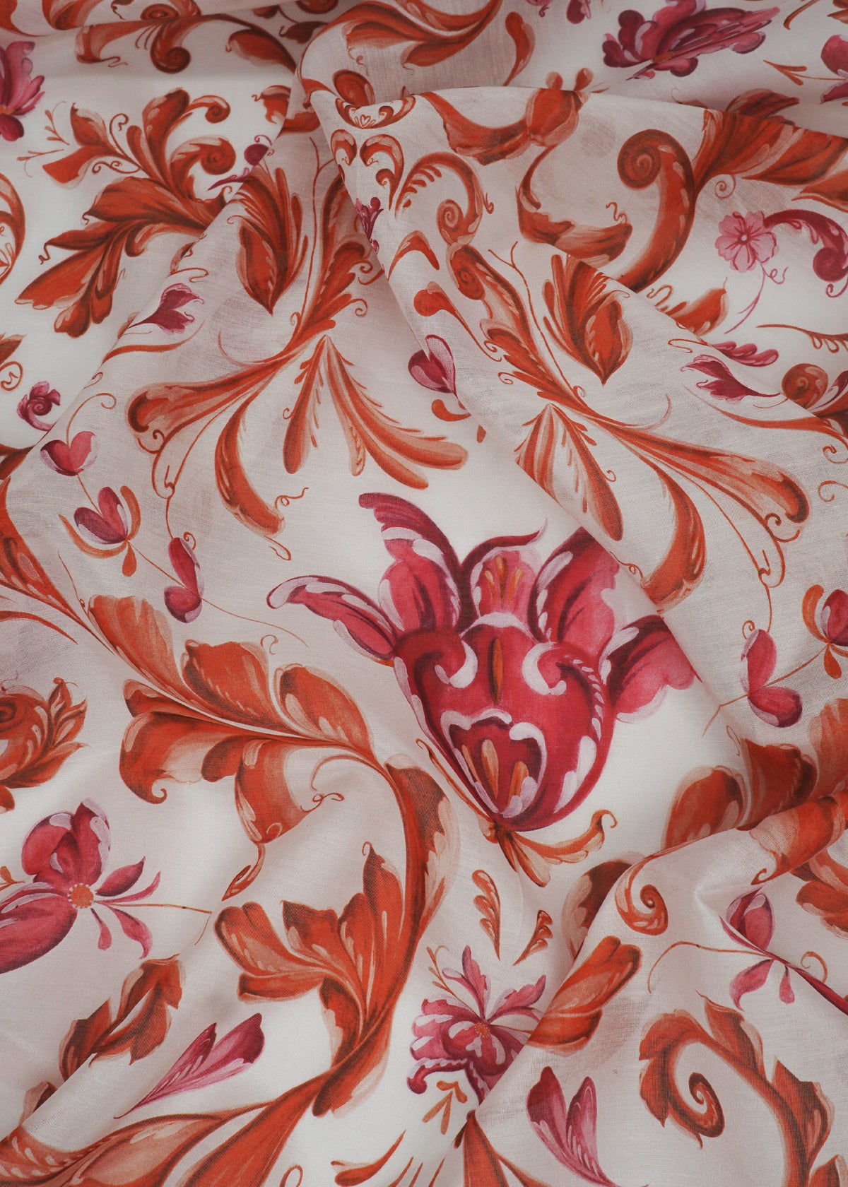 Eplerose silk-cotton scarf draped in soft folds