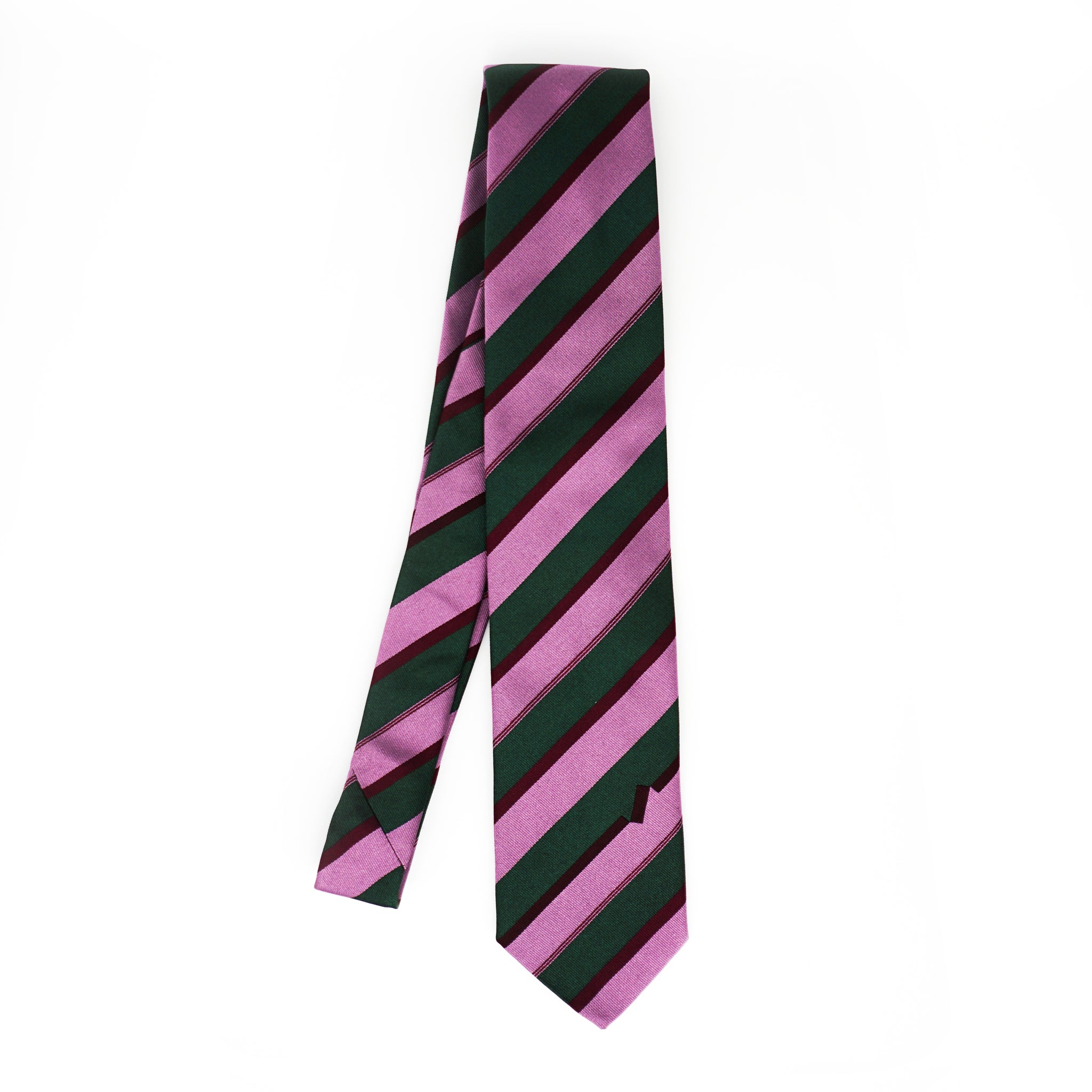Accent Tie - Green/Pink