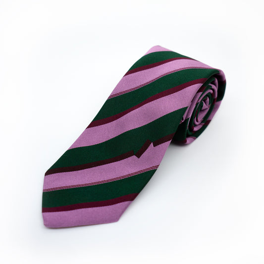 Accent Tie - Green/Pink