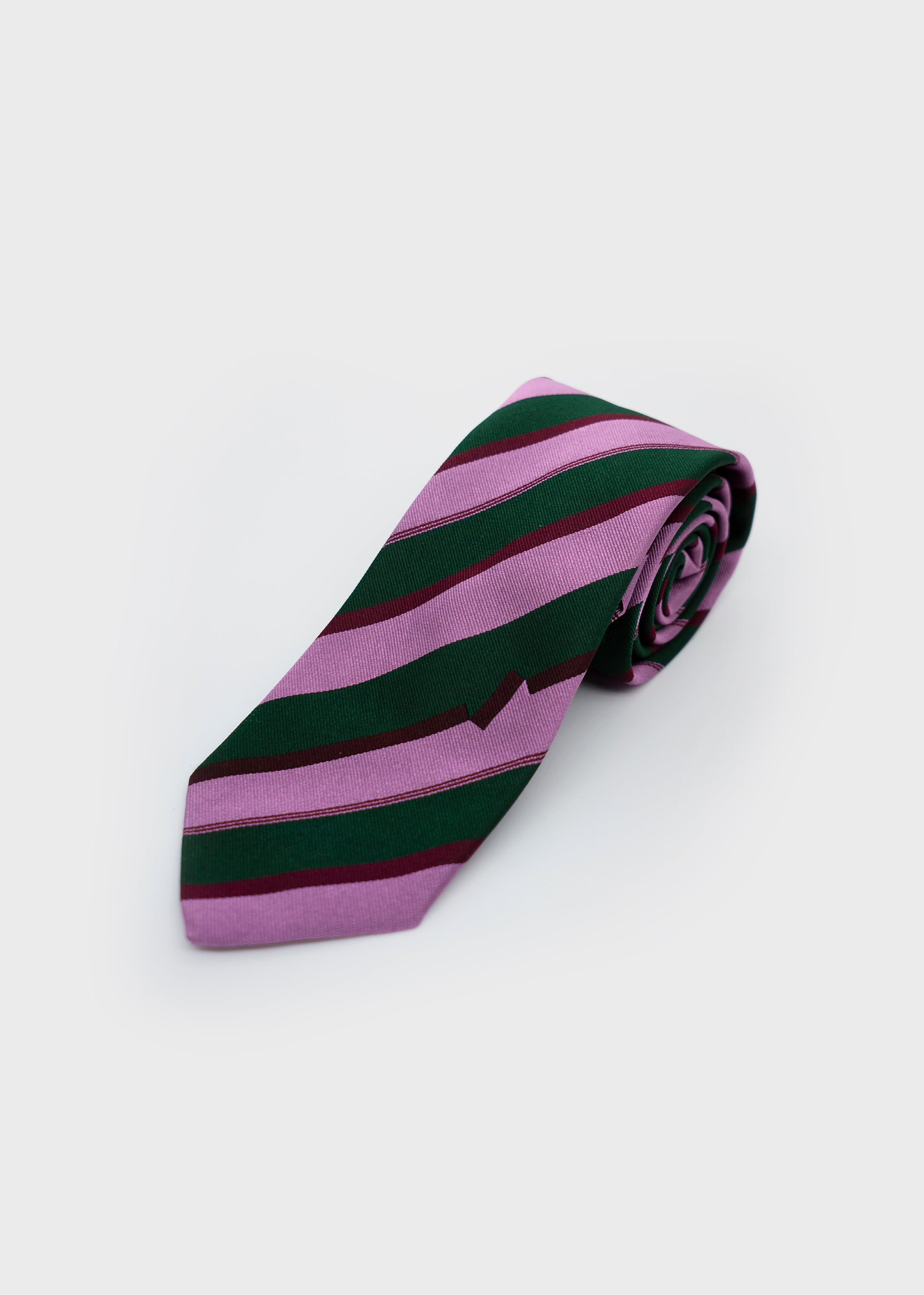 Accent Tie - Green/Pink