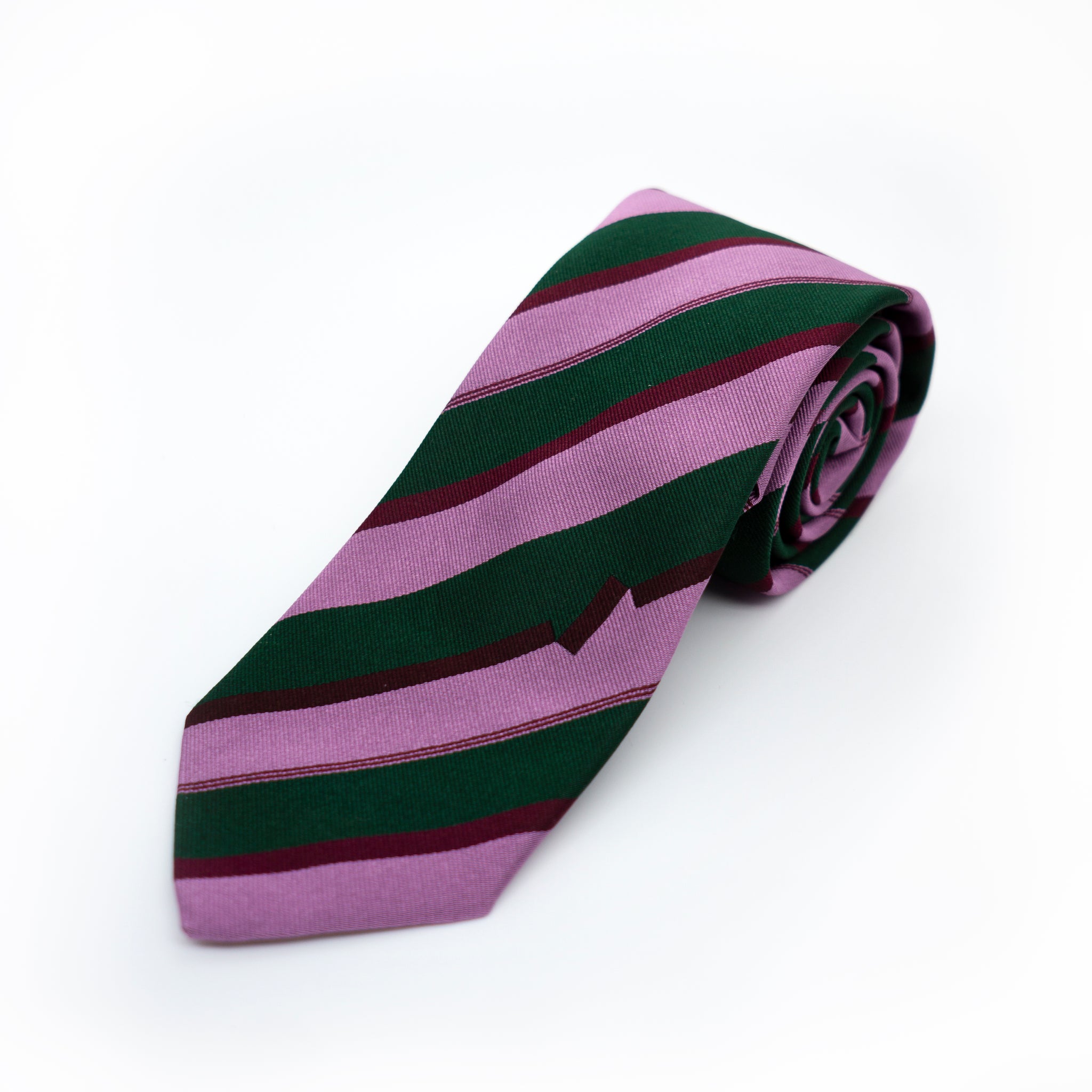 Accent Tie - Green/Pink