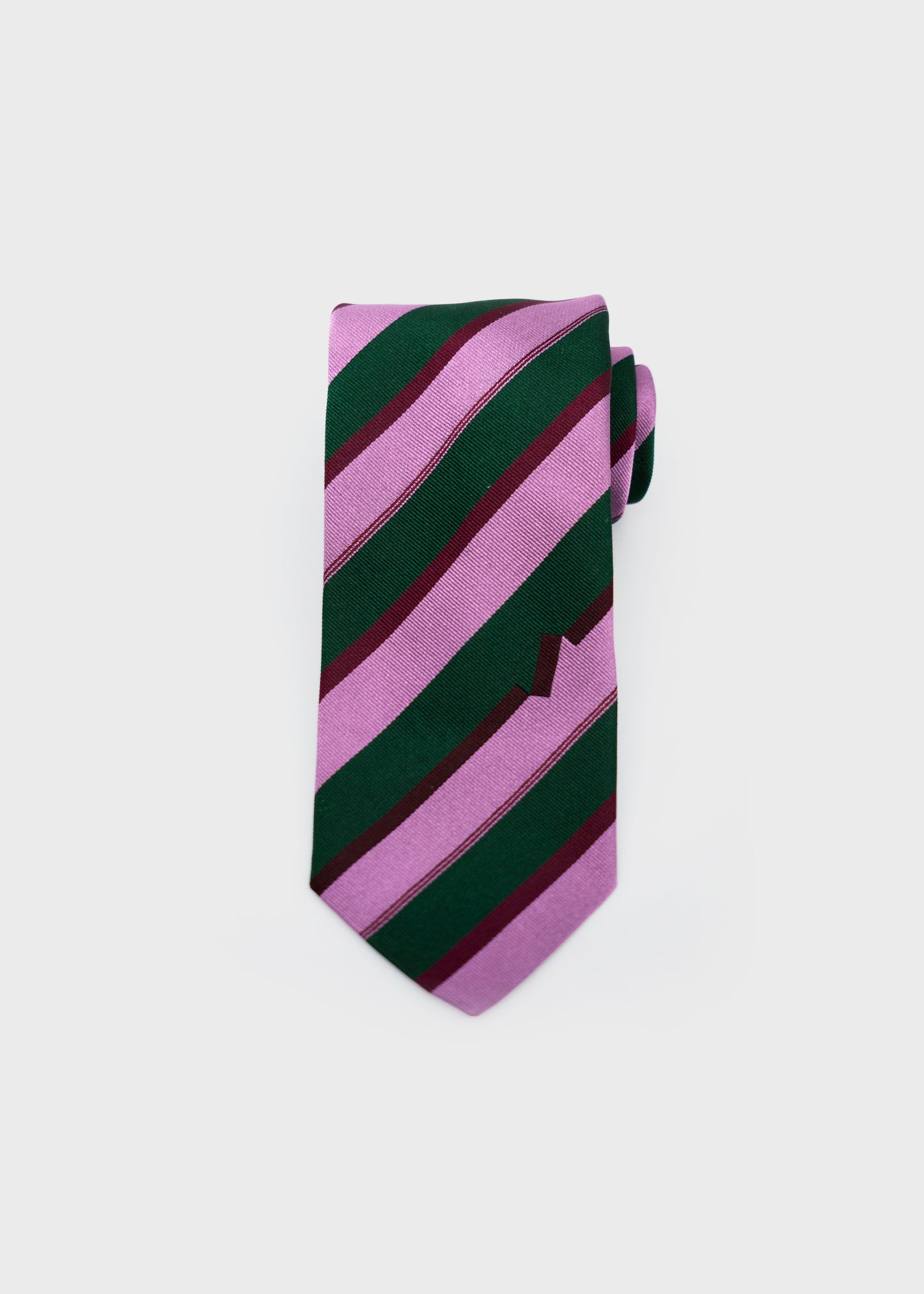 Accent Tie - Green/Pink