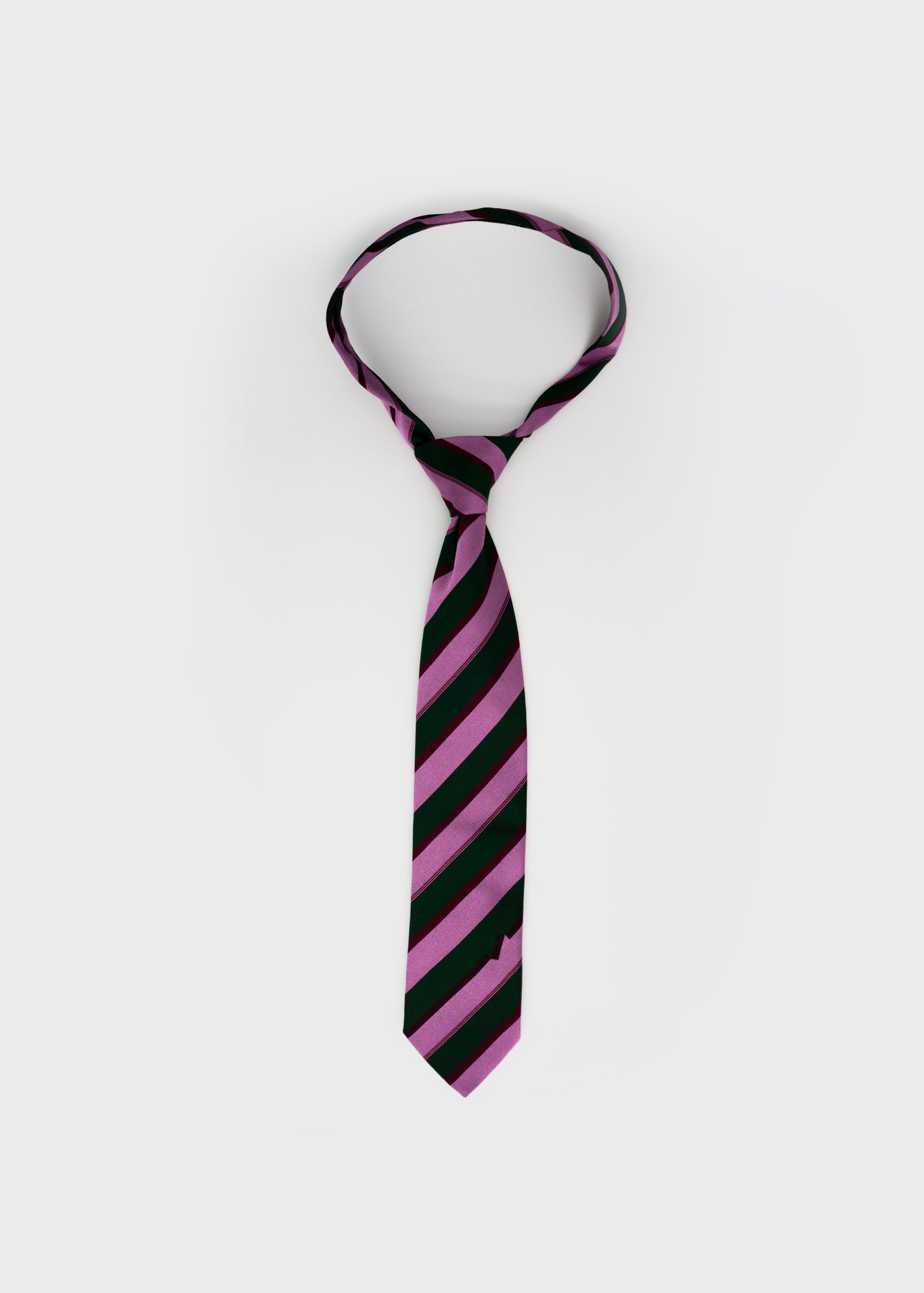 Accent Tie - Green/Pink